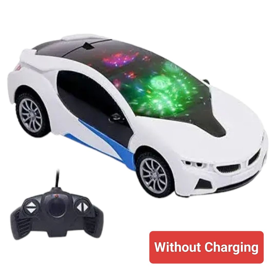 Rechargeable Remote Control High Speed 3D Famous Car With Lights And Left Right Turn Option