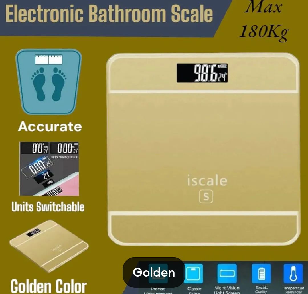 Electronic Weighing Scales LED Digital Display Weight Floor Smart scale Balance Body Household Bathrooms scale scalage 180KG Analog Digital Weight Machine for Body Machine Digital Weight Machine Body weight Machine