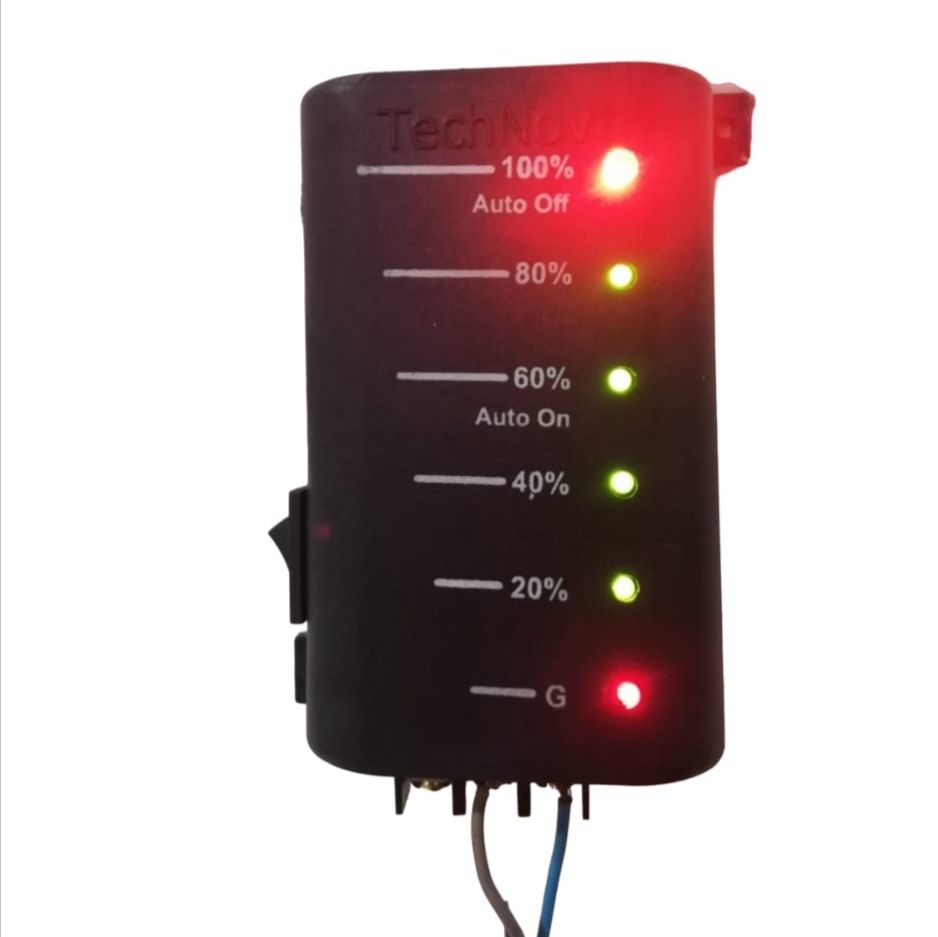 Device for Water Pump Automation with Tank Level Indication Motor