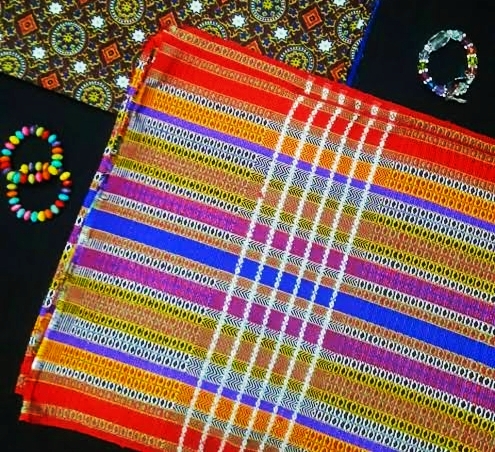 Traditional Sindhi Lungi Shawl for Men and Women - Traditional Sindhi Ajrak Soti Lungi - Sindhi Culture Event or Groom/Wedding Lungi