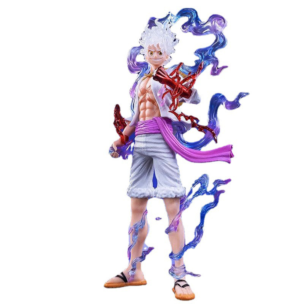 19CM Anime One Piece Luffy GEAR 5 Figurine Nika Sun God Action Figures Collectible Model Doll Toys Children 
