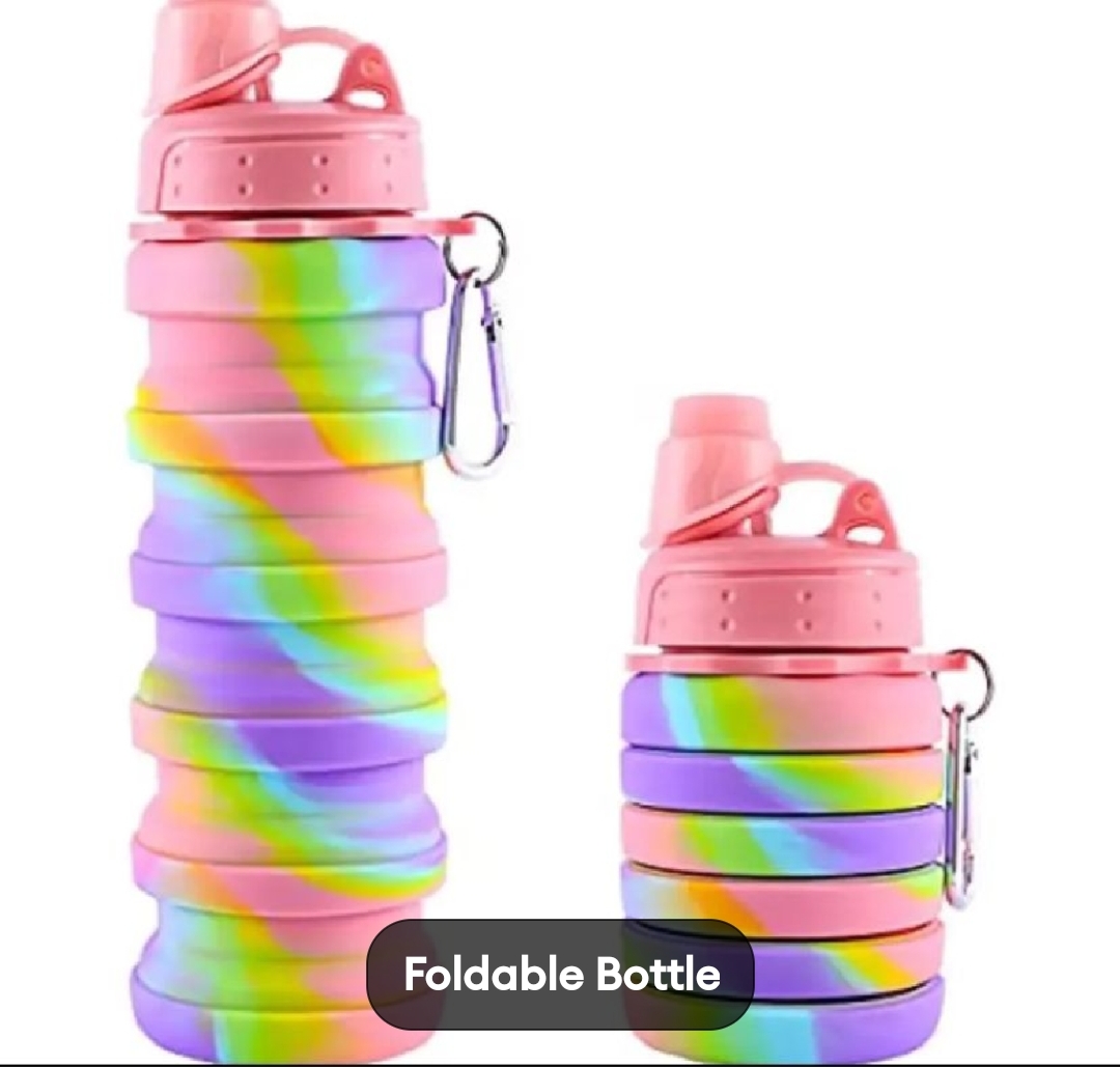 Adjustable Silicone Water Bottle/Coffee Cup/Food Basket: Adjustable 500ml/350ml sizes for outdoor fitness, travel, camping, and mountaineering. Portable, foldable, reusable, and leak-proof design. Ideal for kids and easy to carry.