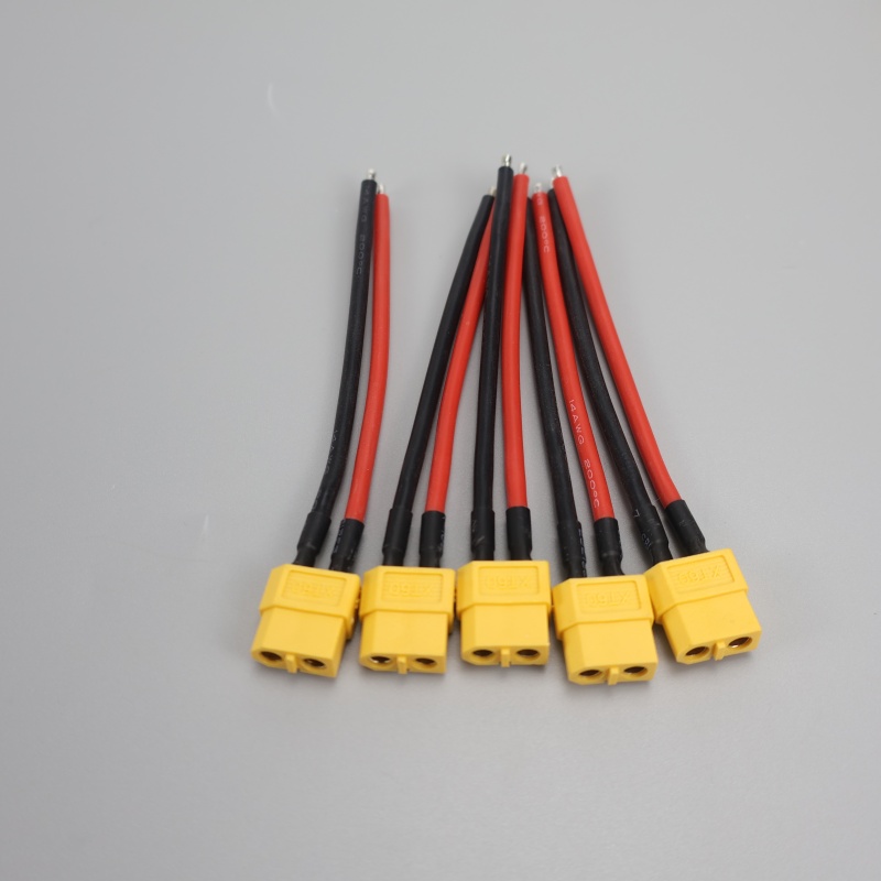Male Female Connector Plug with Silicon 14 AWG Wire XT60 Connector Plug Cable Dual Extension Battery RC Model Accessories