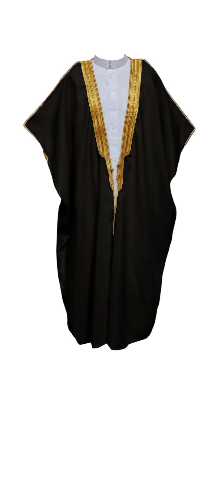Premium Men's Bisht Cloak - Arab Wedding Dress - Saudi Style Thobe Robe for Eid & Events