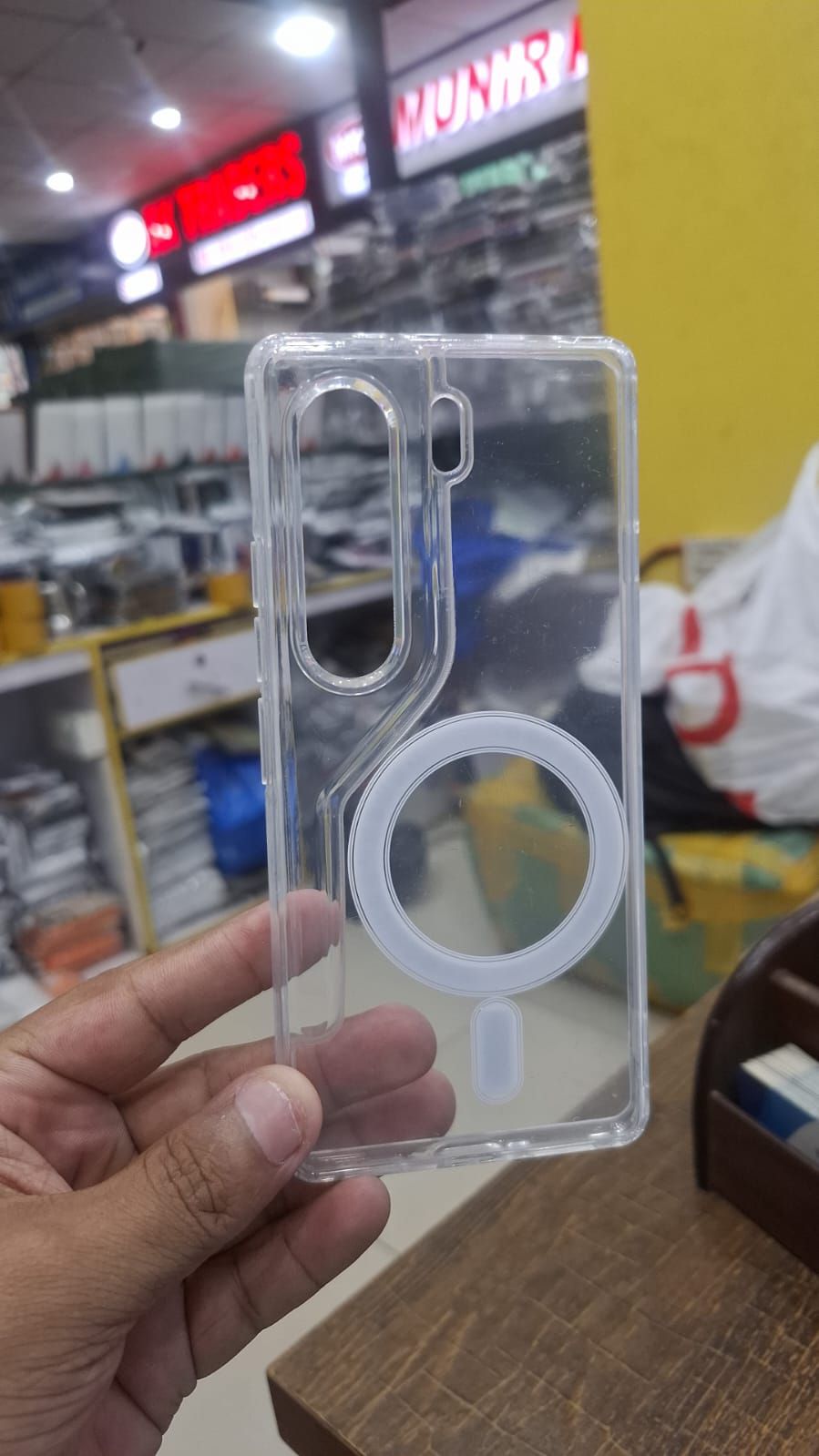Clear Magnetic Wireless Charging Case Compatible with techno camon 40pro- Shockproof Back Cover