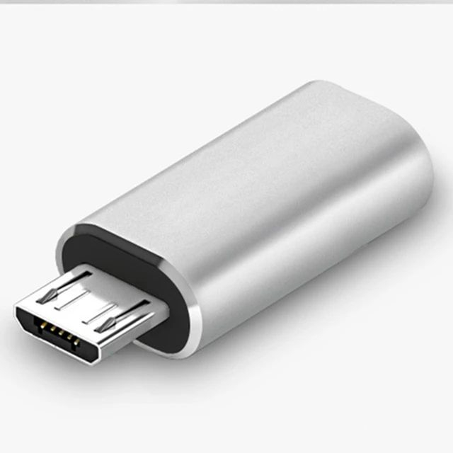 Type-C To Micro-USB Data Adapter Converter High Quality Aluminum Frame , Female Micro USB to USB 3.1 Type C Male Adapter Converter Connector For Phone Charging And Data Transfer