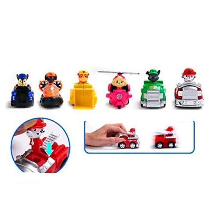 Paw patrol 9 figures action figures set with joints best cartoon charcters