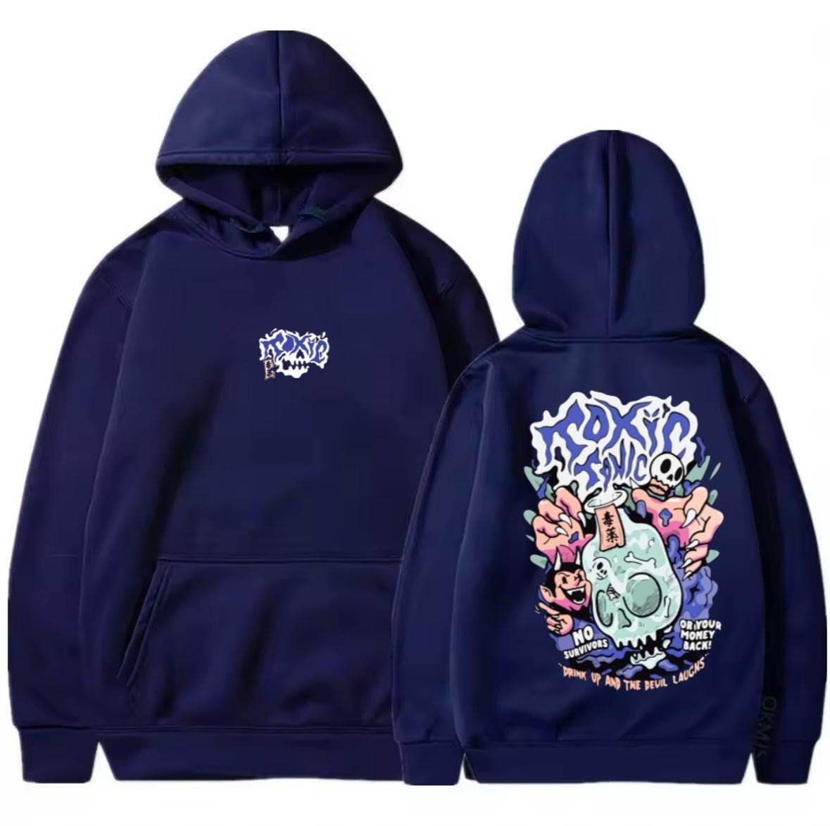 BURNOUT.PK NEW TRENDY PREMIUM QUALITY DTF DIGITAL TOXIC FRONT BACK PRINTING HOODIES FOR MENS