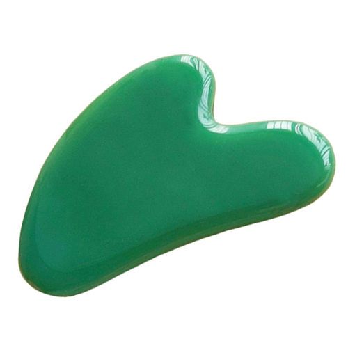MTP Heart Shape Green Aventurine Jade Guasha Scraper Jade Roller Skin Relaxation Gua Sha Stone Skin Care