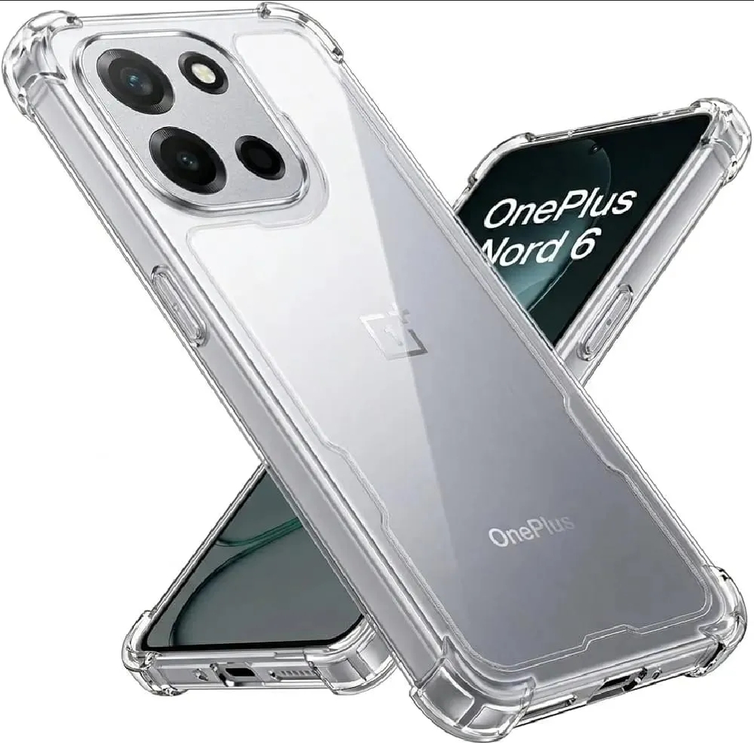 OnePlus Turbo 6 Clear Transparent Soft Silicone TPU Case Shockproof Anti Shock Crystal Clear Corner Bumper Camera Protection Anti Scratch Slim Fit Mobile Back Cover