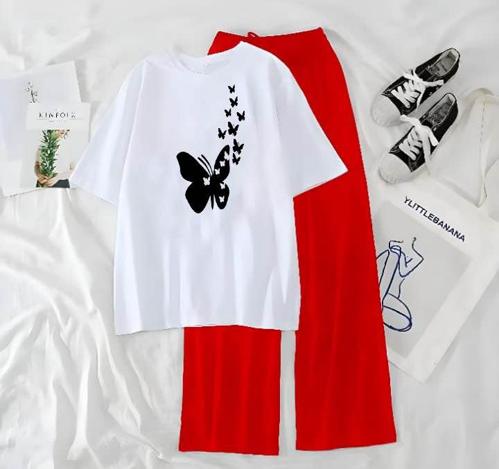 Butterfly Printed  Lounge Wear Nightwear Sleepwear  flapper Trouser For Women By ks online