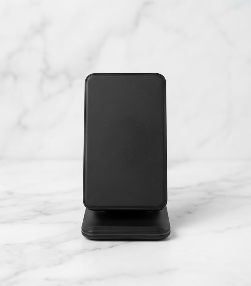 10W Wireless Fast Charging Stand - Universal Desktop Charger Dock with Type-C Input for Qi-Enabled Smartphones