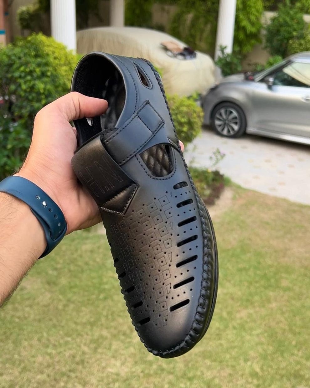 Premium Men's Summer Sandals Black | Stylish Closed Toe Casual Sandals | Lightweight Breathable Soft Sole Comfortable Daily Wear Shoes