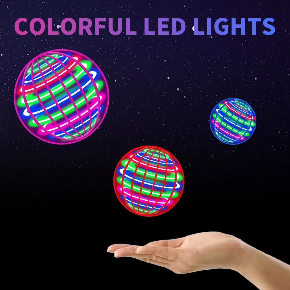Flying ball, automatic spinning ball, LED dazzling lights, floating magic, fan, UFO flying machine, toy, , game, sports ball