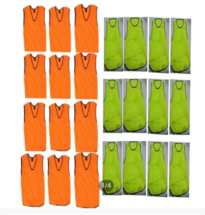 Football Bib Vest In Mesh Training Vest football socks training vest 2  dozen vest 24 pcs. Not Plain Something print on vest