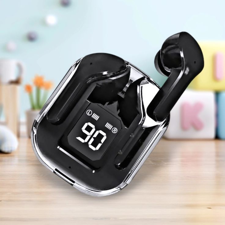 M10/M19/M25/X55/895B/M90/Air 31 TWS Wireless Bluetooth Earbuds - ENC Noise Cancellation, LED Display, Touch Control, Gaming Mode, Waterproof Headphones with Charging Case Compatible for Android & All Devices