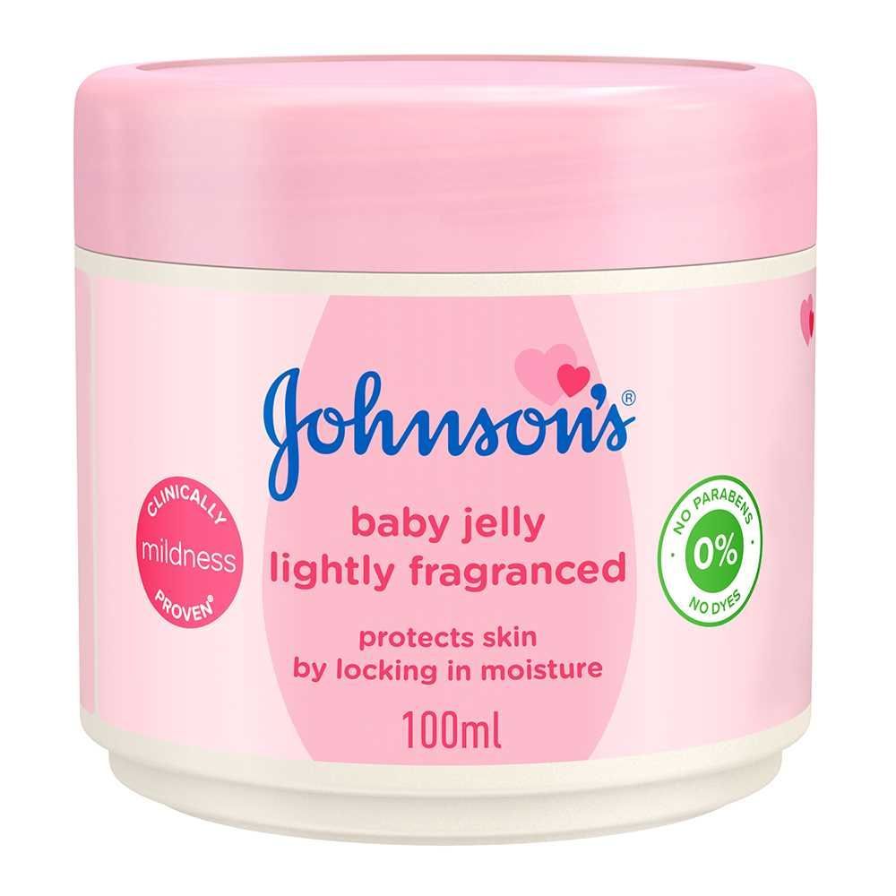 Johnsons Baby Jelly 100ml - Lightly Fragranced, Gentle Moisturizing Care for Babies