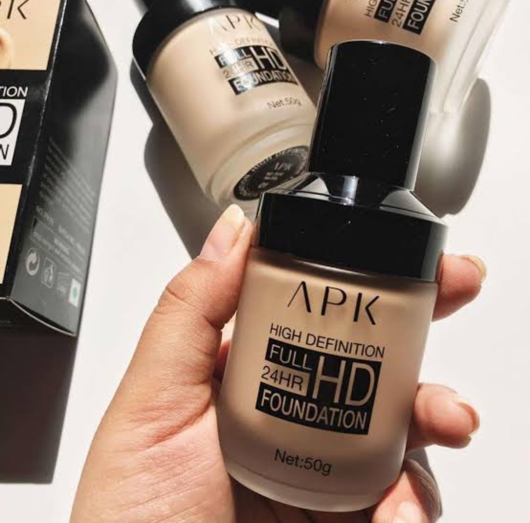 APK High Definition HD Foundation (Original Premium Quality). Long Lasting Oil Control Waterproof 50g