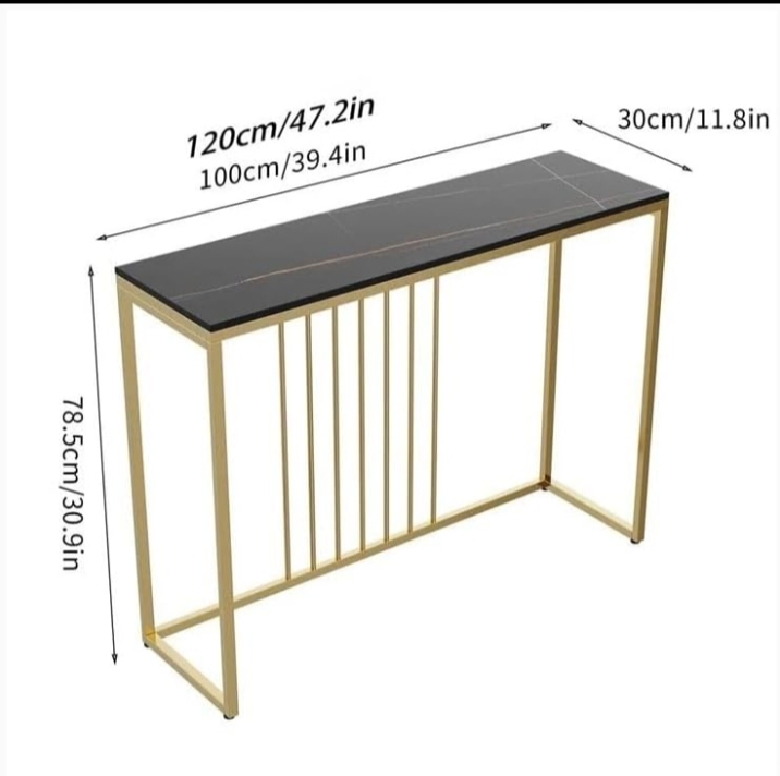 Marble and metal console table for every Room like entry way hallway