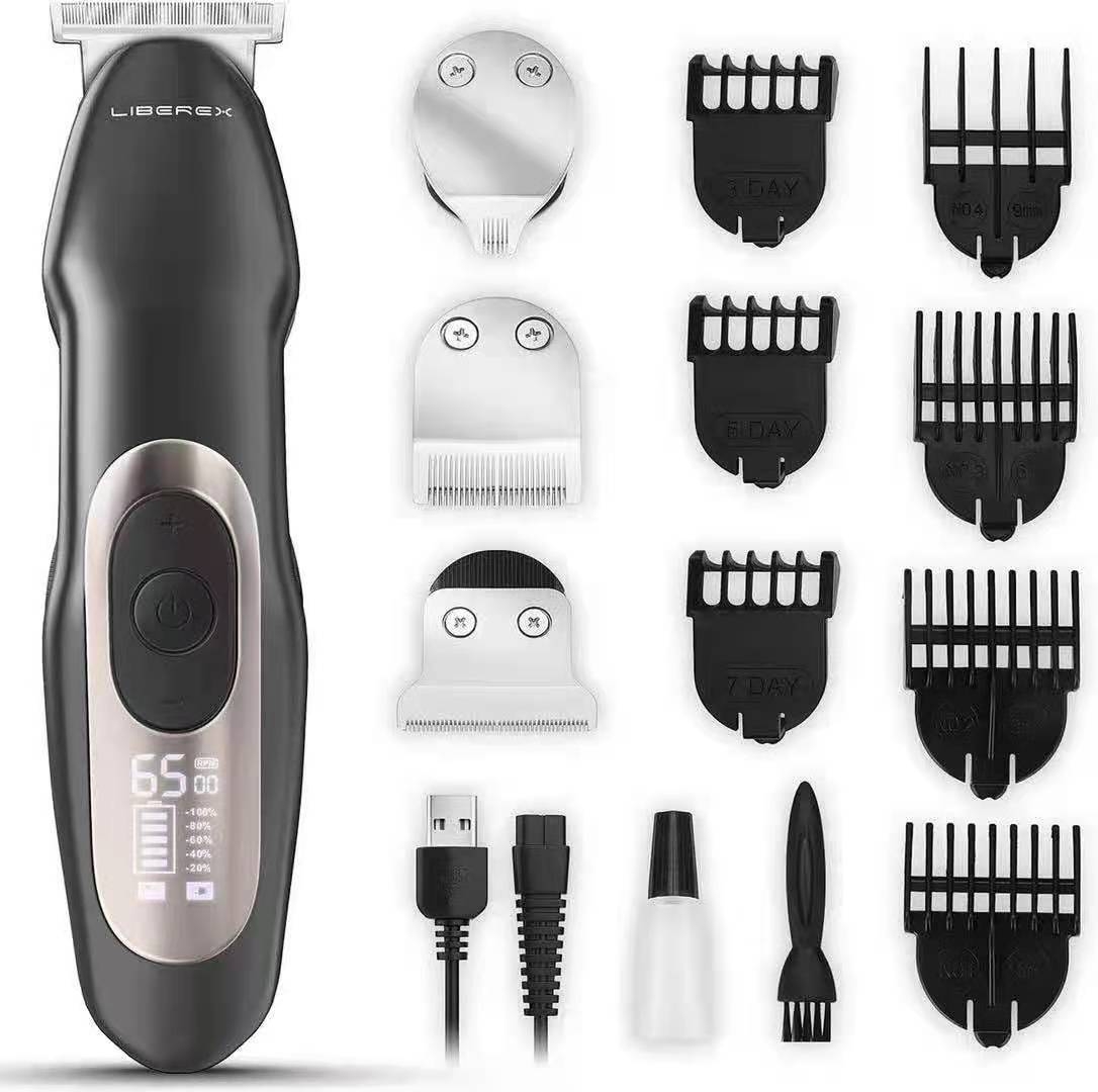 Cordless Hair Clipper Cutter Kit - 3 Speeds T-blade Detailer For Men Kids,