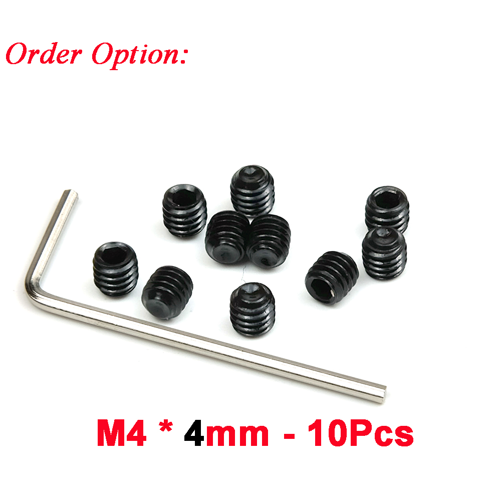 10pcs 12.9 Grade M2 M3 M4 Thread Cup Point Grub Screw Inner Hexagon Socket for RC Model Boat Motor Shaft Landing Gear Car Parts