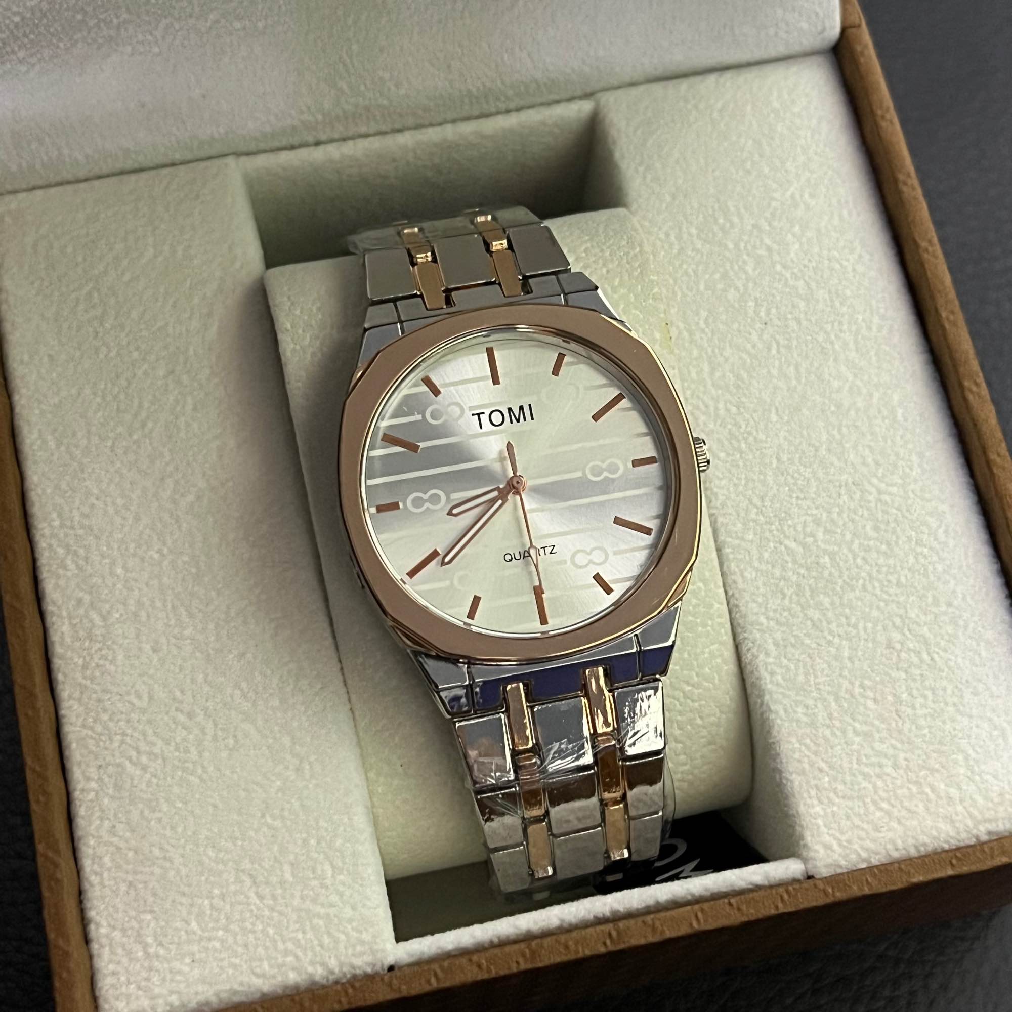 TOMI Luxury Quartz Watch for Men -Octagonal Dial, Casual & Business Men's Wrist Watch