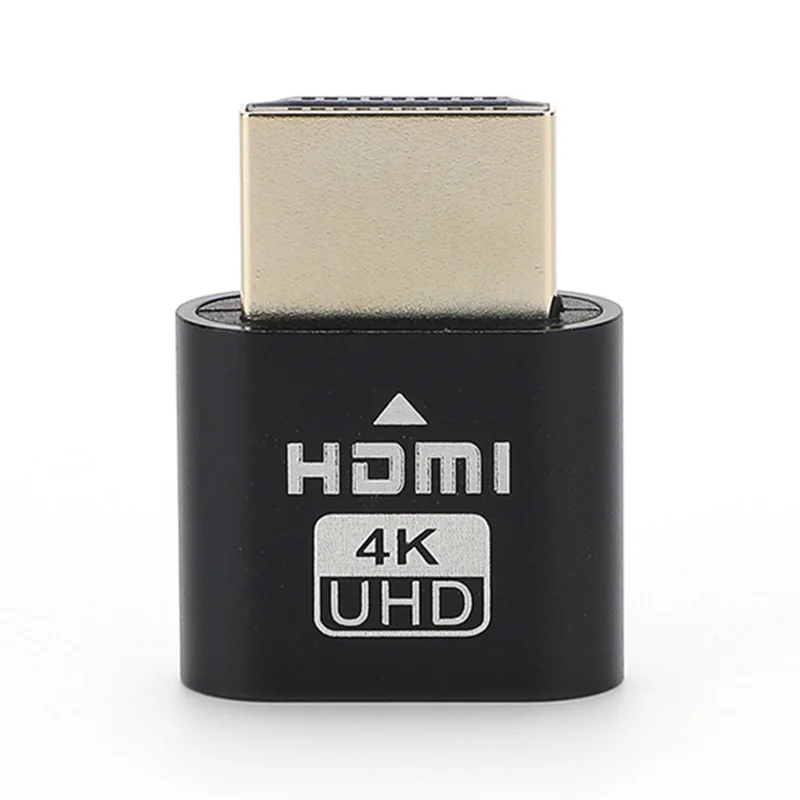 1-3pcs LED Display HDMI Virtual Display 4K HDMI DDC EDID Dummy Plug Display LED Cheat Virtual Plug HDMI Dummy Emulator Adapter