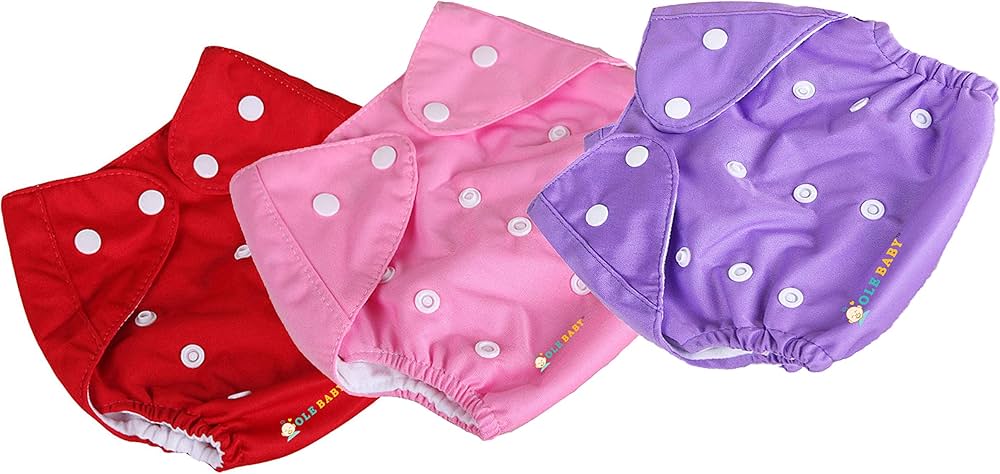 Baby Cloth Diapers Washable Adjustable, Waterproof, High-Quality Panty for Baby, Imported, Reusable, Washable Button Diaper for Newborns and Toddlers.