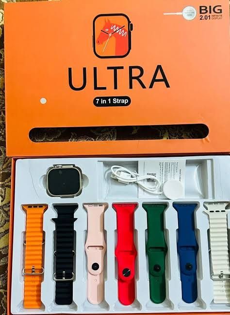 7 Straps Smart Fitness Tracker | Bluetooth Calling | HD Display | Full Metal Body | Heart Rate & SpO2 Monitor | Sports Activity Tracker | Music Control & Voice Assistant