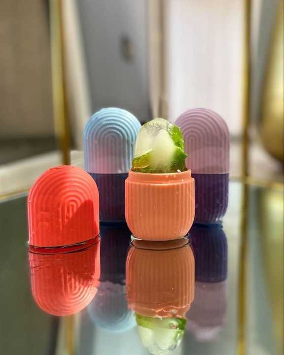 3D Ice Face Roller for Face & Eyes – Reusable Facial Ice Roller for Puffiness, Dark Circles, Skin Tightening & Glowing Skin