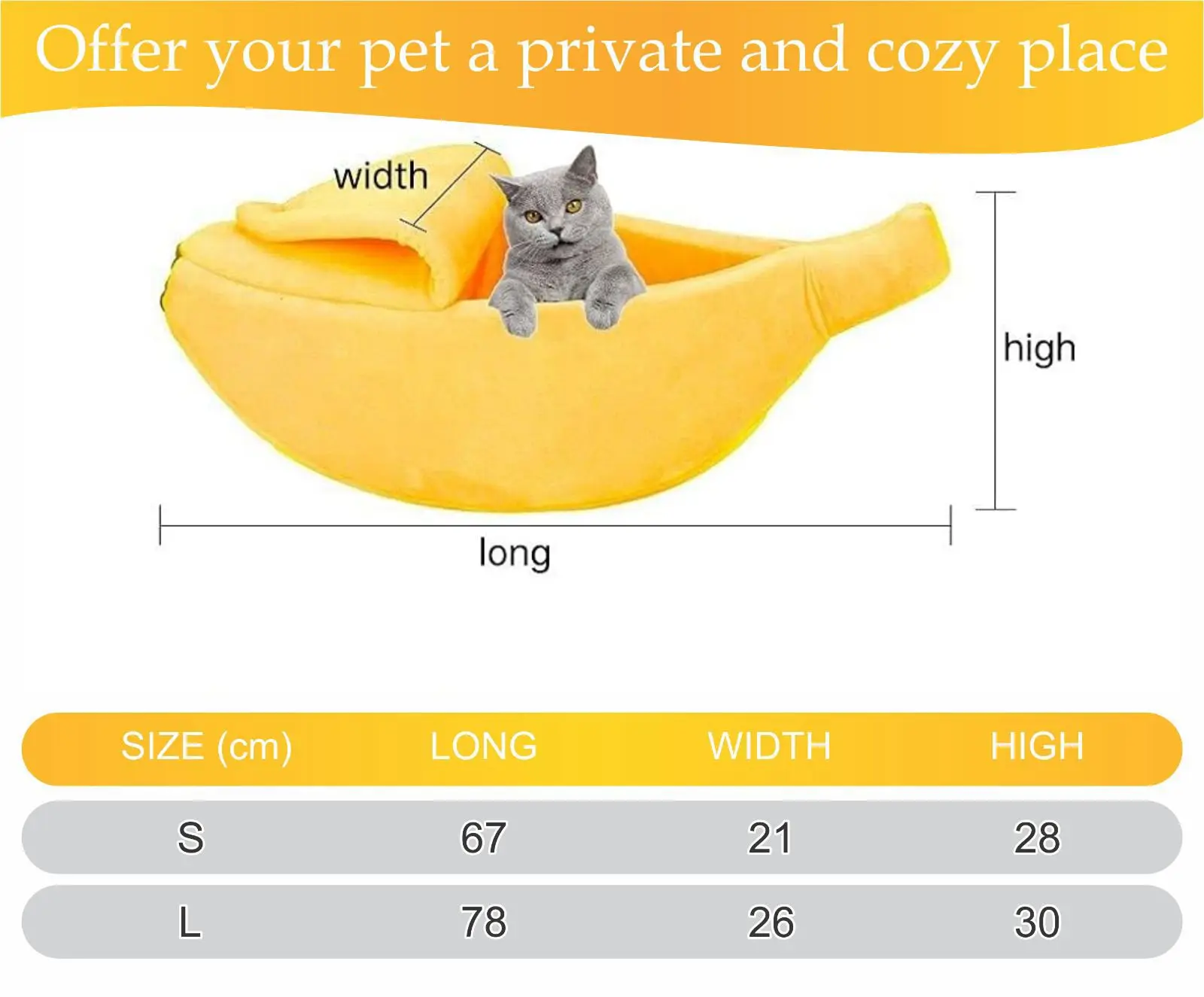 Cat banana clearance peel bed