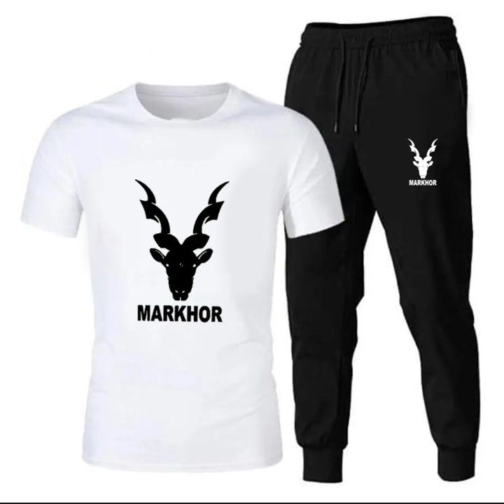 New Printed T-shirt & Trouser For Men & Boys- T-shirt & Trouser For Boys- Bundle of 2