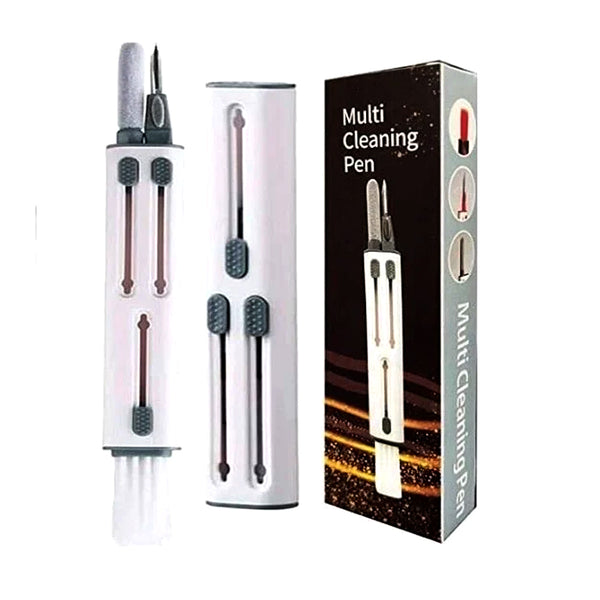 Multi Cleaning Pen 5 in 1 Keyboard Cleaner Brush Kit Bluetooth Earbuds Cleaning Tool Soft Bristle Brush for Laptop Computer Mobile Phone Camera Electronics Dust Cleaning Kit