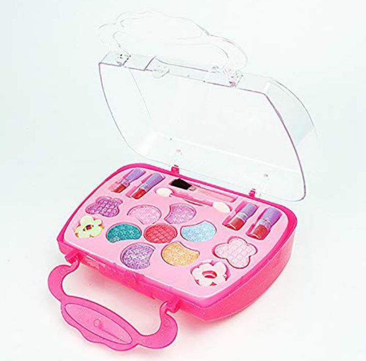 Kids Makeup Kit Safe Portable Creative Hand-held Pretend Makeup Toys Makeup Play