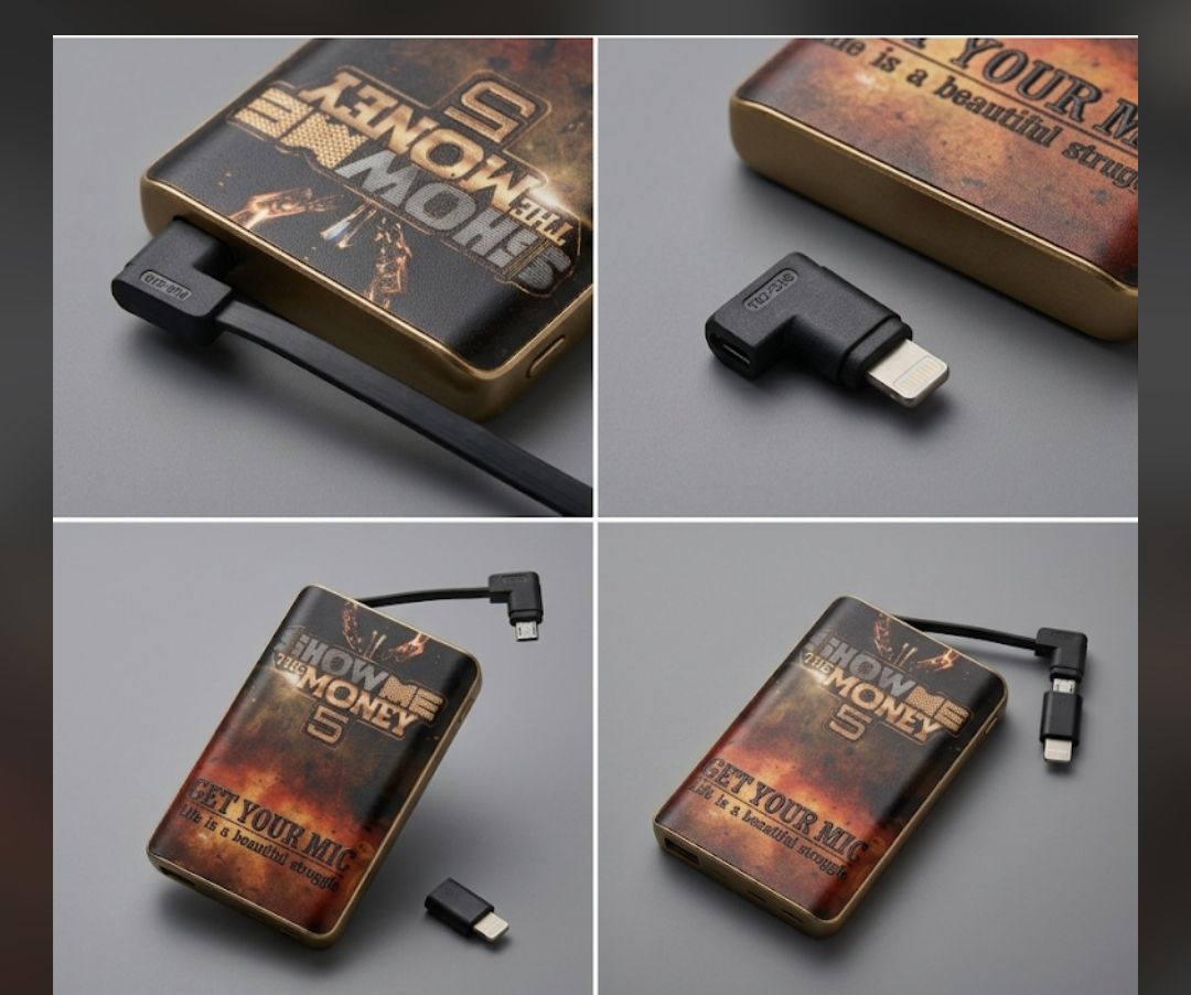 Power Bank 4000 mah Ultra Slim Card Size Pockit Mobile Power Gift Korian Quality