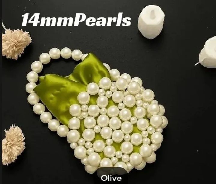 Elegant Pearl Beaded Handbag – Luxury Evening Clutch