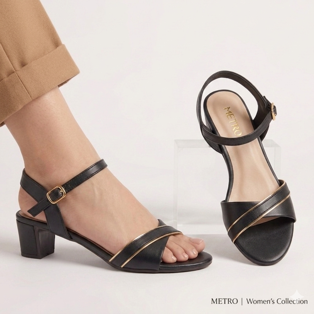 Block Heel Sandals for Women Formal French Heeled sandals for Her