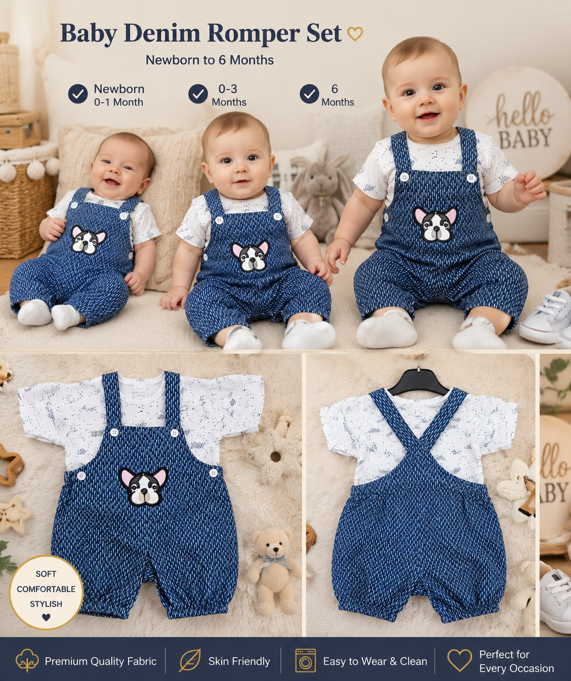 New Born Baby Romper suits/new born baby Romper suite Full Sleeves