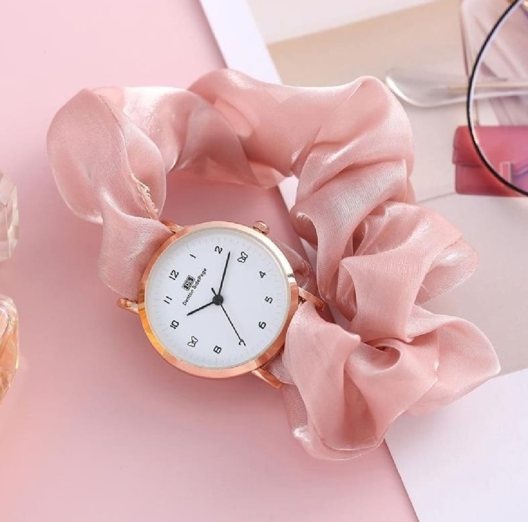 Korean watches for girls Ins Girls Alloy Ribbon Streamer Watch Female Accessories ladies watch Scrunchies Watch For Girls & Women | Gift for Girls Ladies Watches | Poni Watch | Watch For Girls | Watch For Ladies Womens | Bracelet Watch | Scrunchies Watch