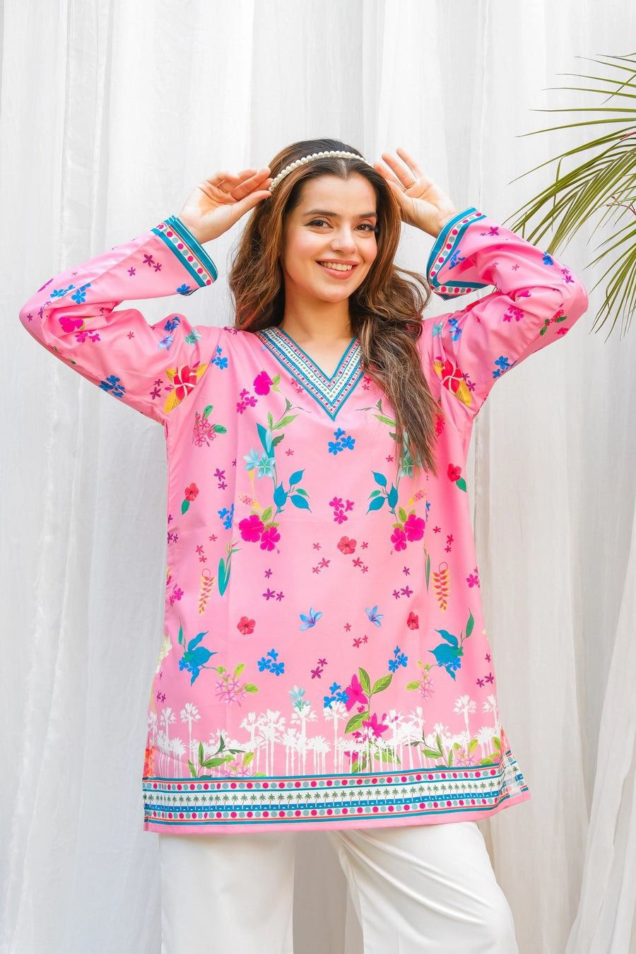 digital printed 2pc suit for girls