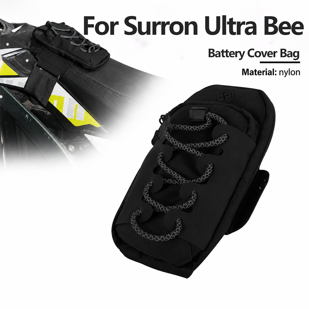 Motorcycle Accessories Battery Cover Pack Storage Nylon Bag For Surron Ultra Bee Universal Electric Off-Road Dirt Pit Bike Parts