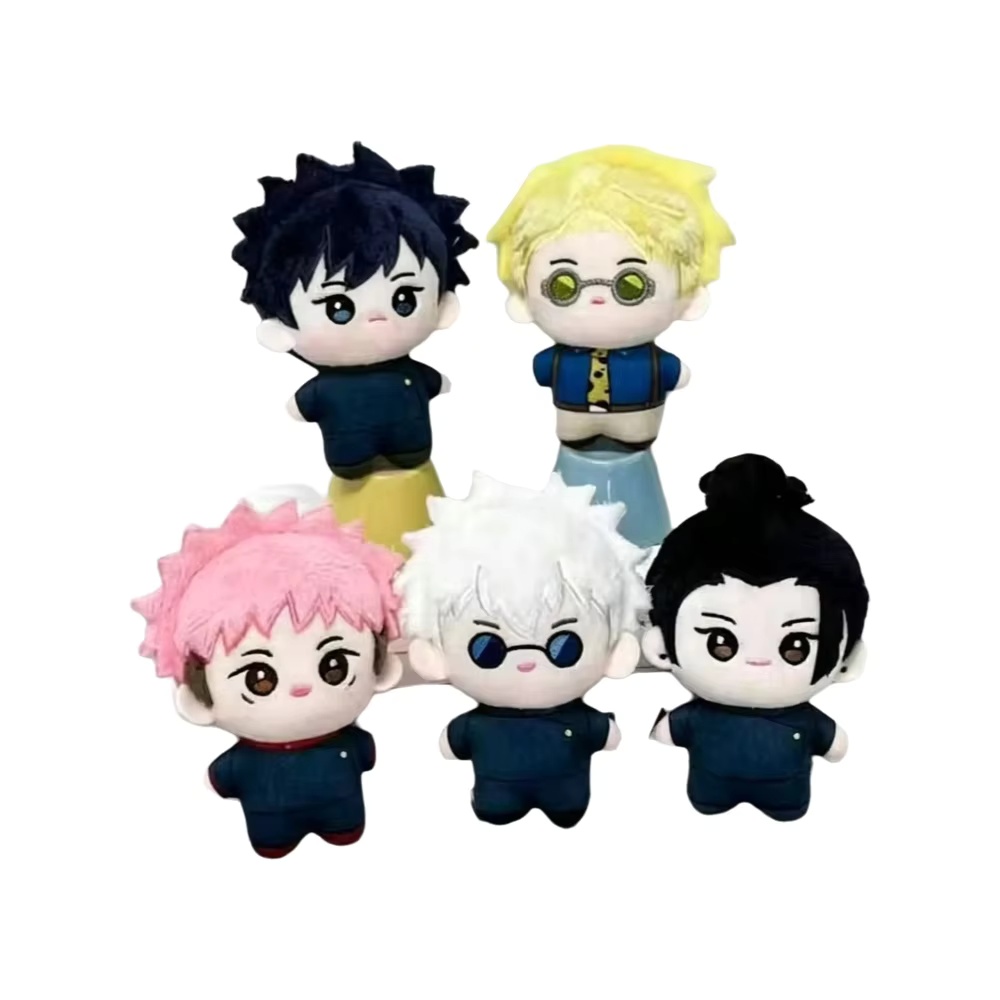 Kawaii 10cm Nanami Kento Plush Doll Pendants Mini Gojo Satoru Keychain Plush Toy Bag Fushiguro Megumi Stuffed Doll Birthday 