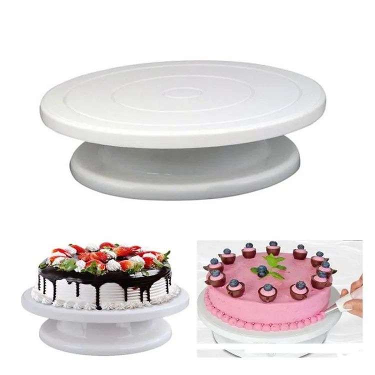 Amazon.com: Cake Turntable, Rotating Cake Stand, Decorating Cakes  Adjustable DIY Decorating for Home Kitchens Dessert Shops Cake Shops  Bakeries(23 * 14) : Home & Kitchen
