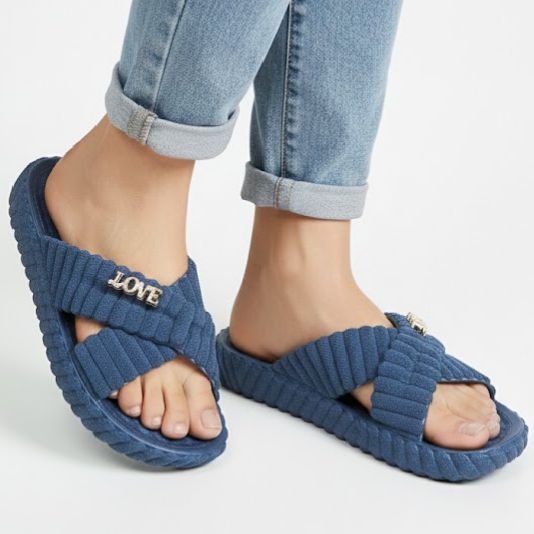 Elegant Women House Slippers & Slip-On Casual Nylon Best Quality Flip Flops for Ladies with XL Sizes