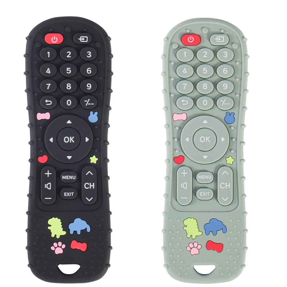 Soft Silicone Teether in Remote Control Shape Ideal Soft Teething Toy for Babies Perfect Children's Holiday 