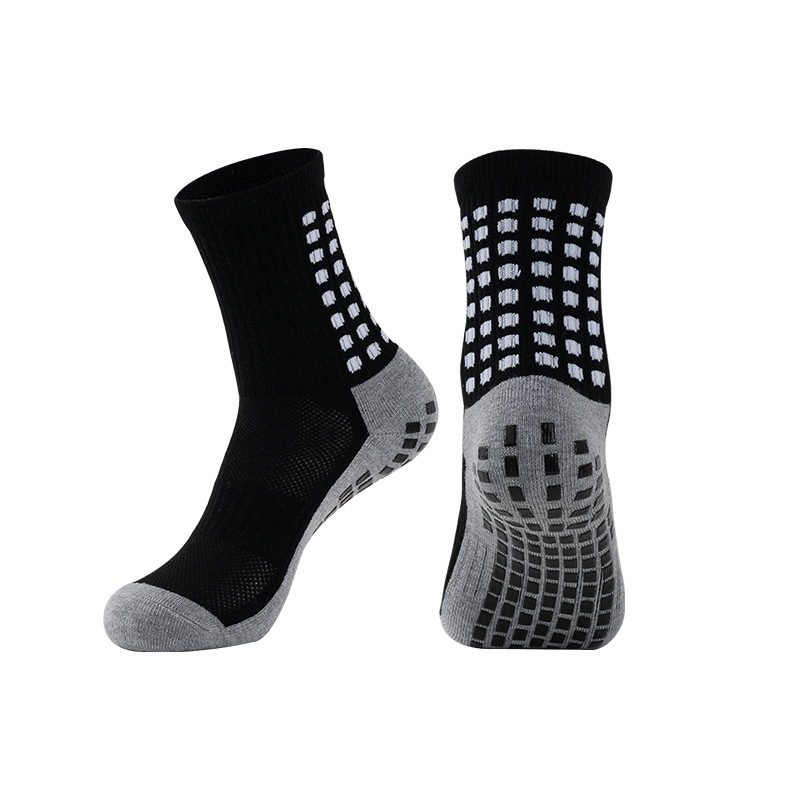 Anti-slip Football Socks Non-slip Soccer Basketball Tennis Outdoor Sport Socks Grip Cycling Riding Men Socks