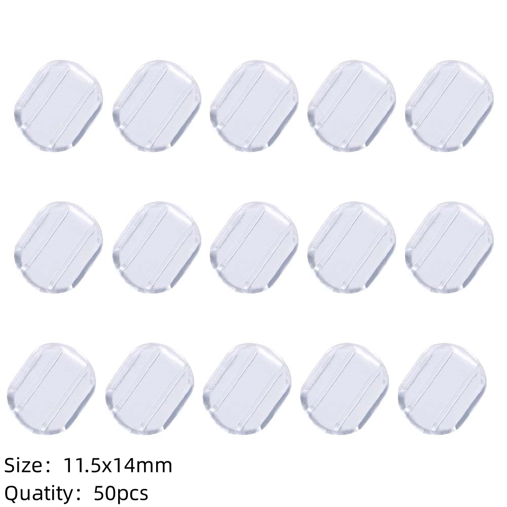 50pcs Earring Clip Backs Converters Pierced Clip-on Earring Converter Components Findings for DIY None Pierced Ears Jewelry