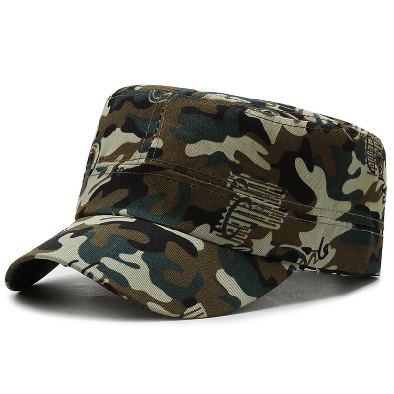   Baseball Cap, Summer Breathable Flat Soldier Hat, Classic Camo Outdoor Sport Cap Casual Daily Headwear