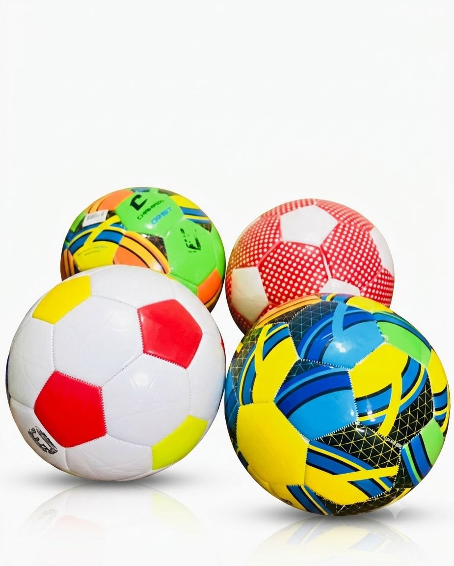 Kids Zone Mini Football For Kids in Premium Quality With Machine Stitching. 1 piece (MULTICOLOURS) Size : 3