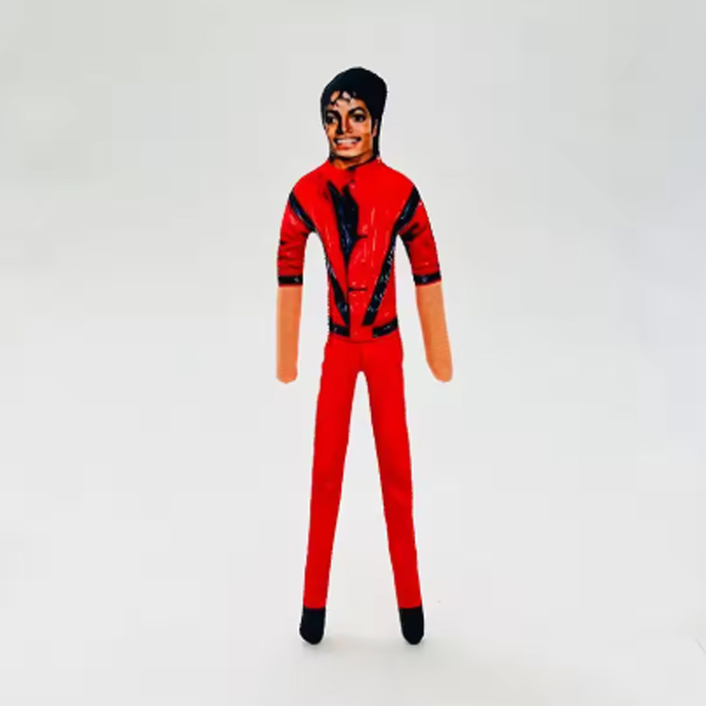New Style Michael Jackson Cosplay Prop Doll Plush Stuffed Figure Dolls Room Decoration Abstract Joint Mobility Props 